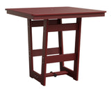 Berlin Gardens Hudson Bar Height 40" x 40" Square Table with Hammered Top