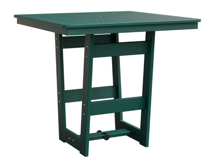 Berlin Gardens Hudson Counter Height 40" x 40" Square Table with Hammered Top