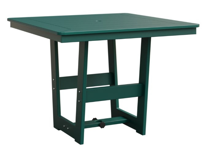 Berlin Gardens Hudson Dining Height 40" x 40" Square Table with Hammered Top