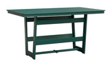 Berlin Gardens Hudson Counter Height 40" x 70" Rectangle Table with Hammered Top
