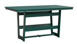 Berlin Gardens Hudson Counter Height 40" x 70" Rectangle Table with Hammered Top