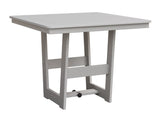 Berlin Gardens Hudson Dining Height 40" x 40" Square Table with Hammered Top