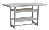 Berlin Gardens Hudson Bar Height 40" x 70" Rectangle Table with Hammered Top