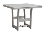Berlin Gardens Hudson Dining Height 40" x 40" Square Table with Hammered Top