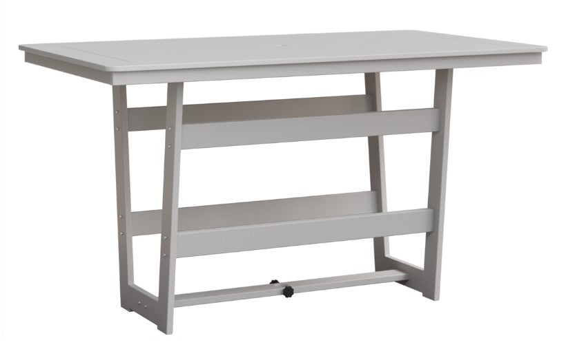 Berlin Gardens Hudson Bar Height 40" x 70" Rectangle Table with Hammered Top