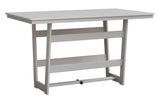 Berlin Gardens Hudson Bar Height 40" x 70" Rectangle Table with Hammered Top
