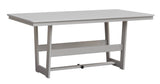 Berlin Gardens Hudson Dining Height 40" x 70" Rectangle Table with Hammered Top