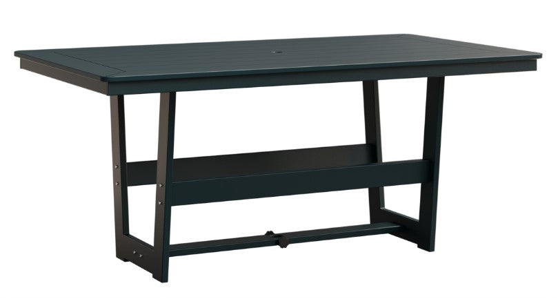Berlin Gardens Hudson Dining Height 40" x 70" Rectangle Table with Standard Top