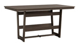 Berlin Gardens Hudson Counter Height 40" x 70" Rectangle Table with Hammered Top