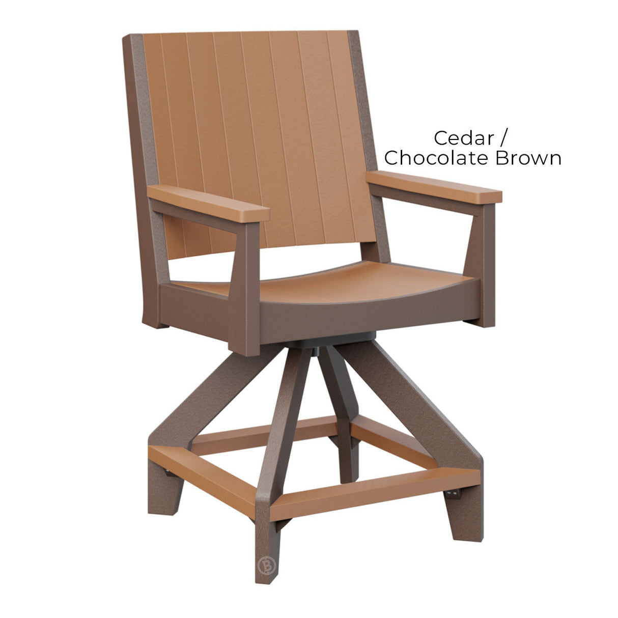 Berlin Gardens Mayhew Chat Swivel Counter Chair
