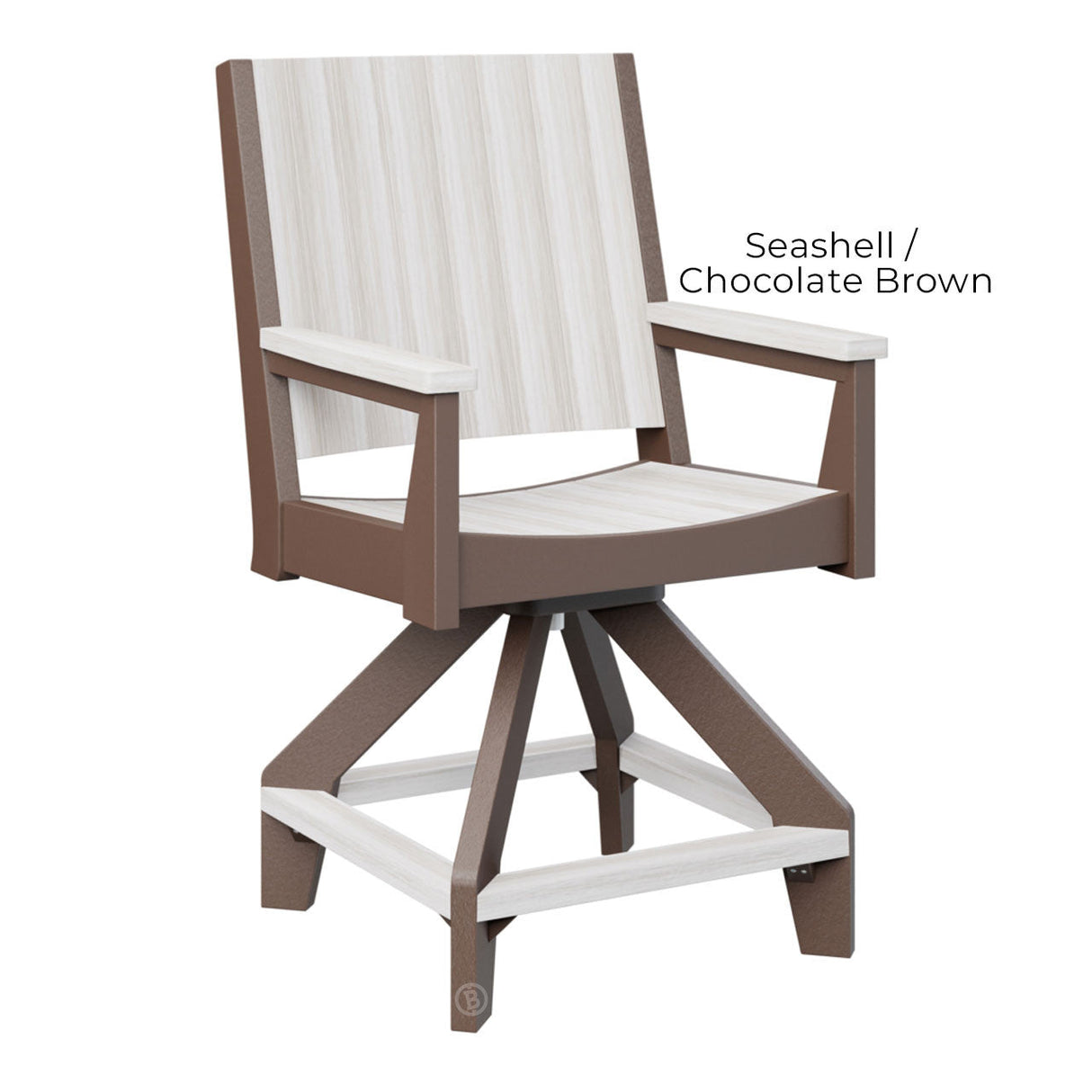 Berlin Gardens Mayhew Chat Swivel Counter Chair