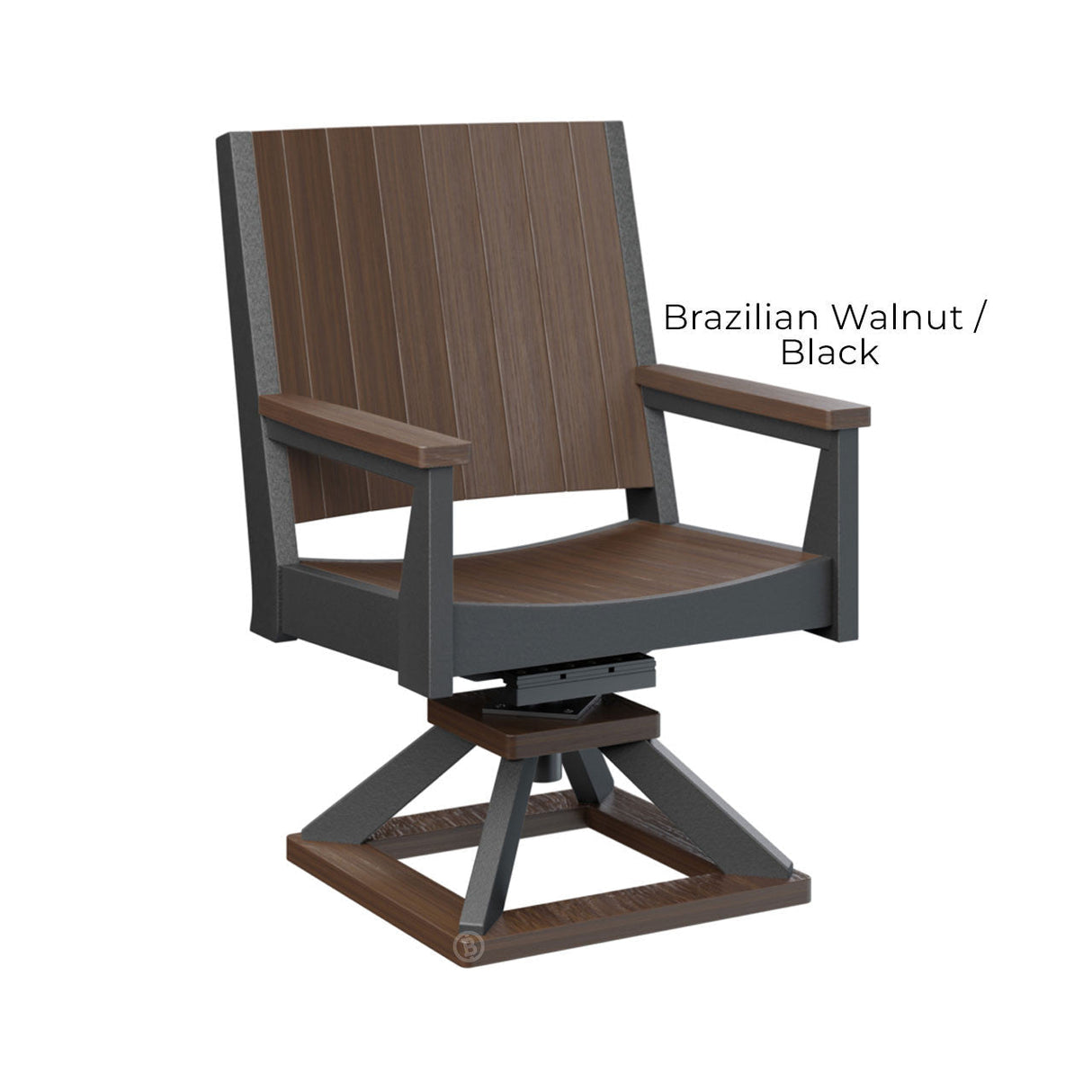 Berlin Gardens Mayhew Chat Swivel Rocker Dining Chair