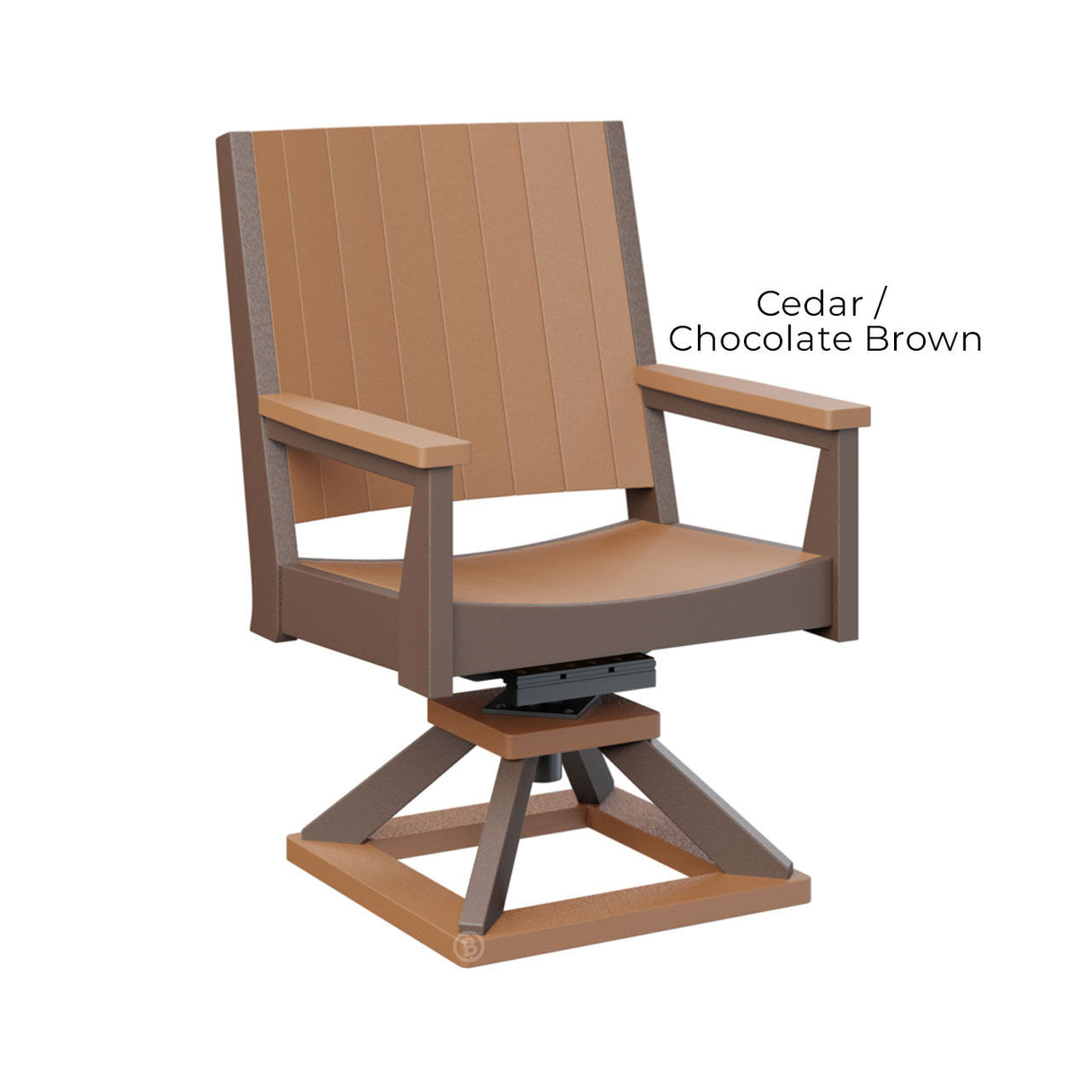 Berlin Gardens Mayhew Chat Swivel Rocker Dining Chair