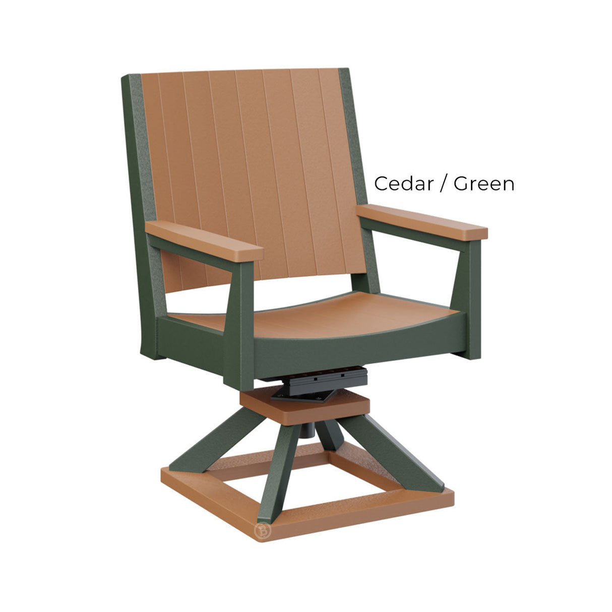 Berlin Gardens Mayhew Chat Swivel Rocker Dining Chair