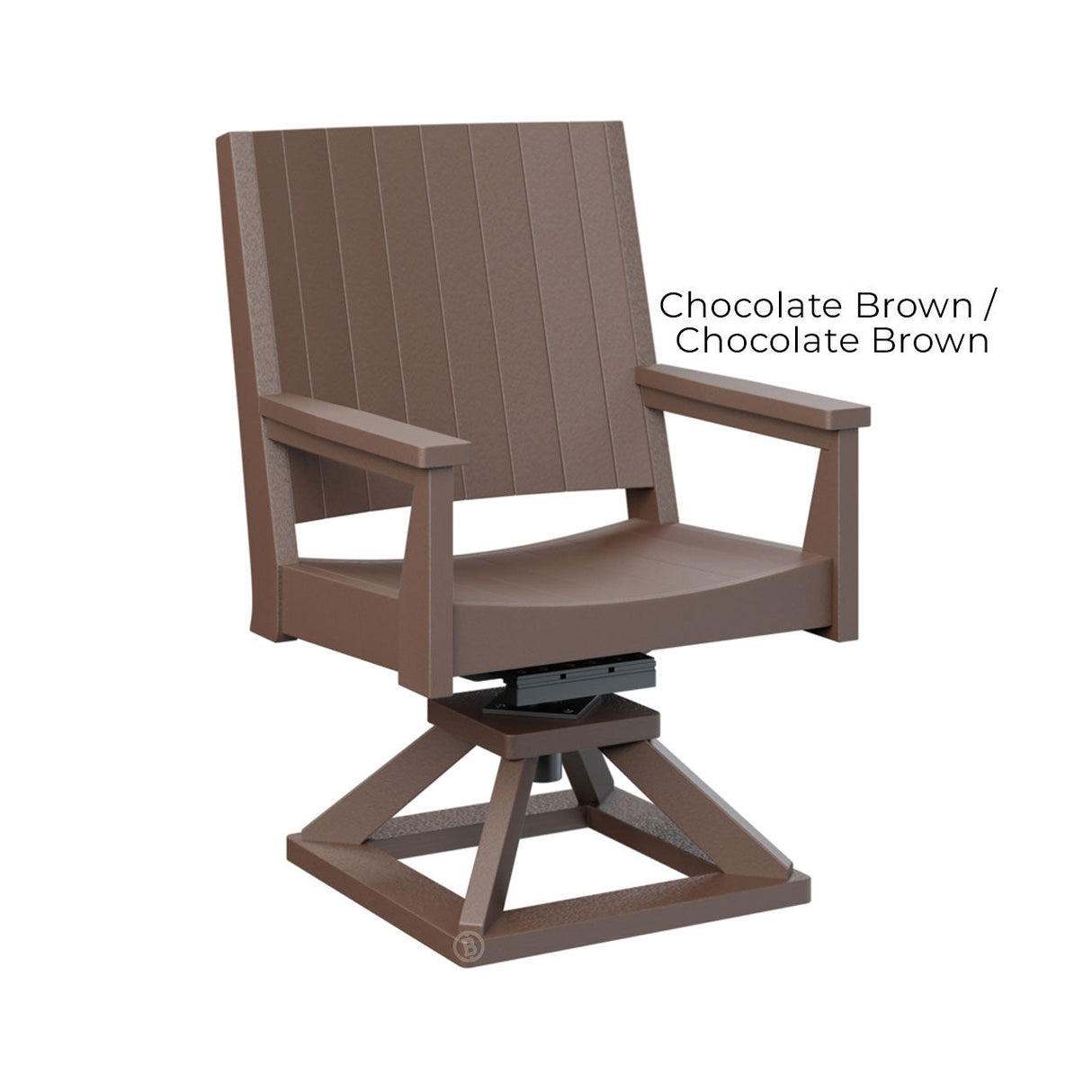 Berlin Gardens Mayhew Chat Swivel Rocker Dining Chair