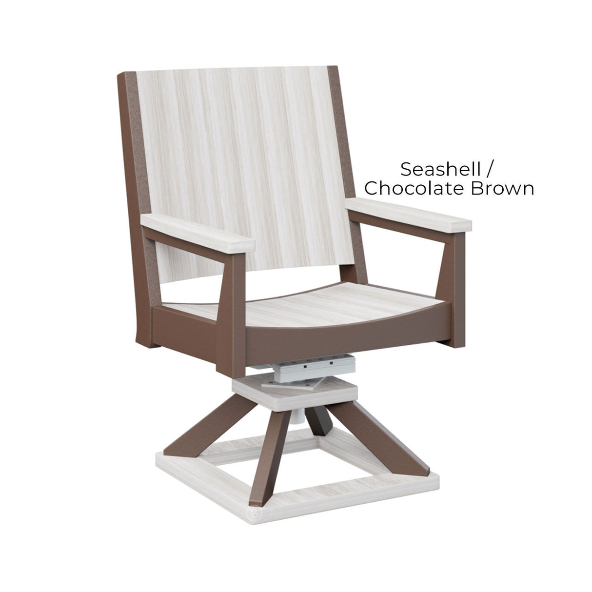 Berlin Gardens Mayhew Chat Swivel Rocker Dining Chair
