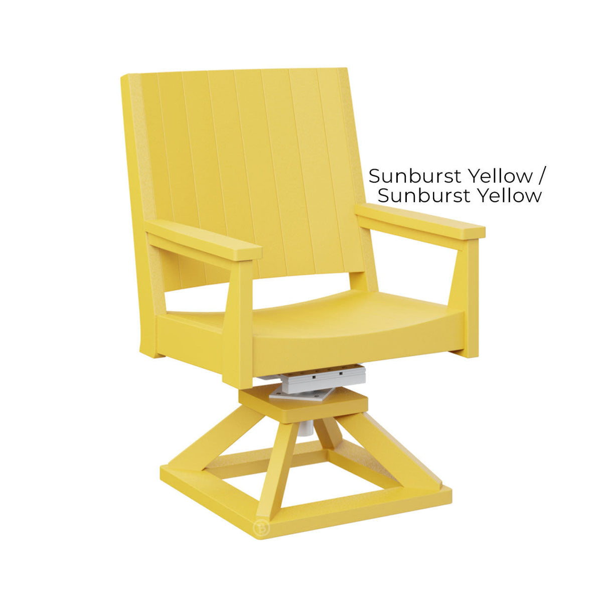 Berlin Gardens Mayhew Chat Swivel Rocker Dining Chair