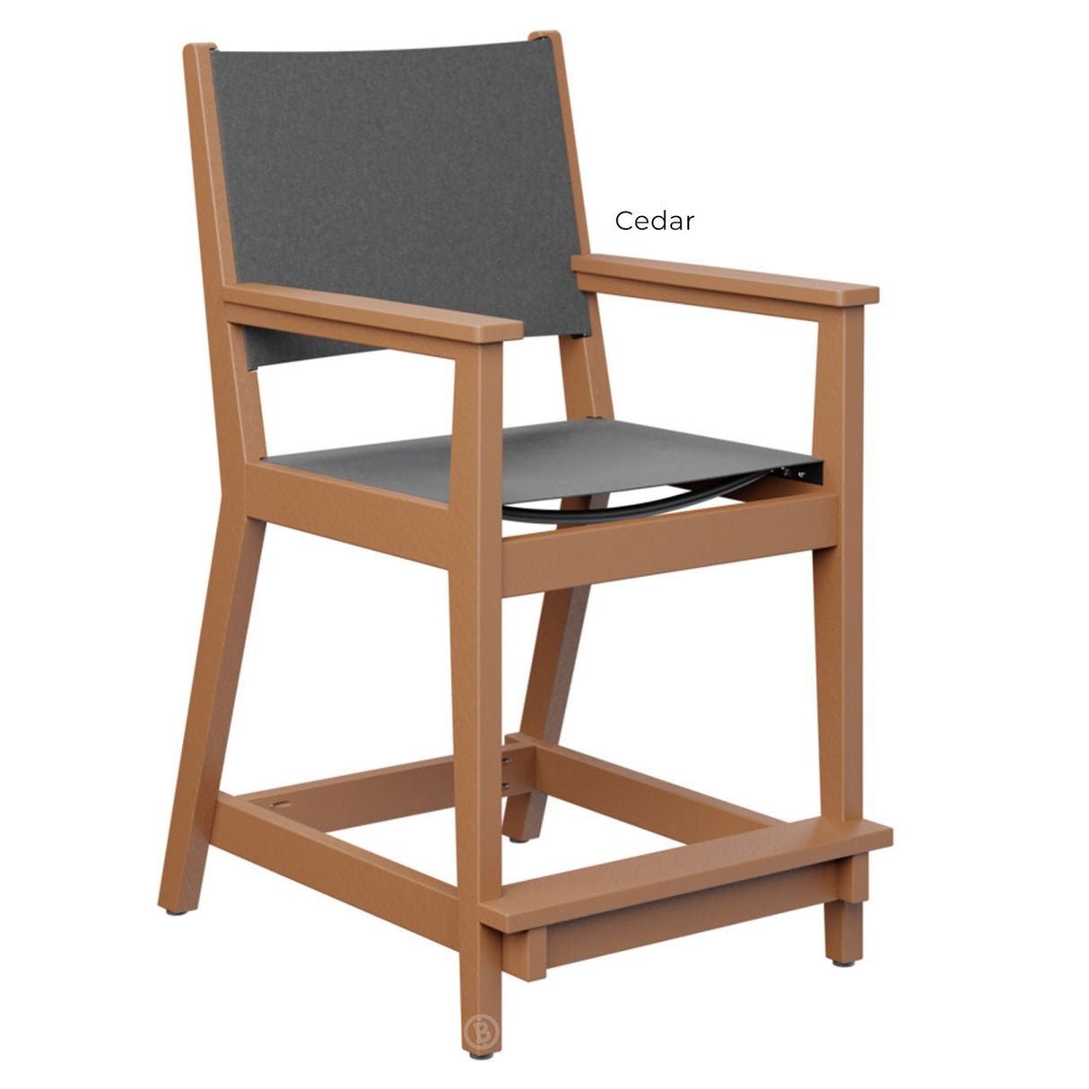 Berlin Gardens Mayhew Sling Counter Arm Chair