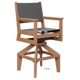 Berlin Gardens Mayhew Sling Swivel Bar Chair