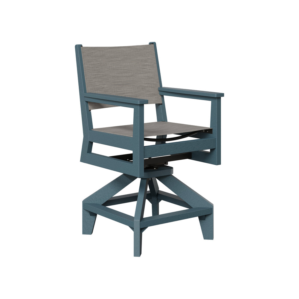 Berlin Gardens Mayhew Sling Swivel Counter Chair