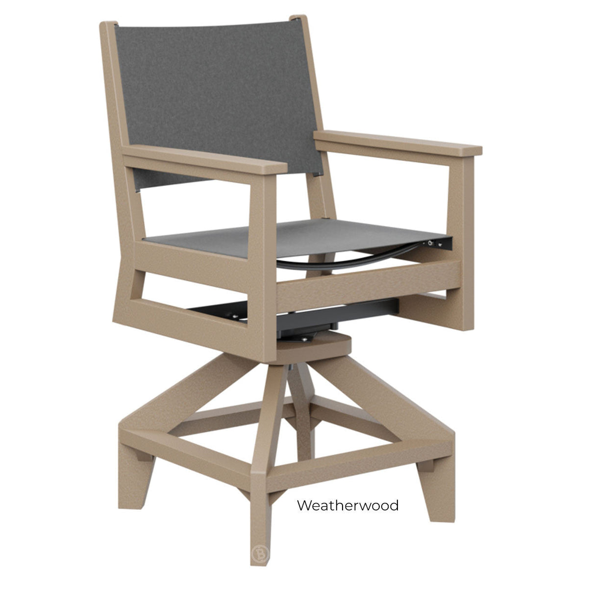 Berlin Gardens Mayhew Sling Swivel Counter Chair