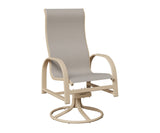 Berlin Gardens Murphy High Back Regular Sling Swivel Rocker Dining Chair