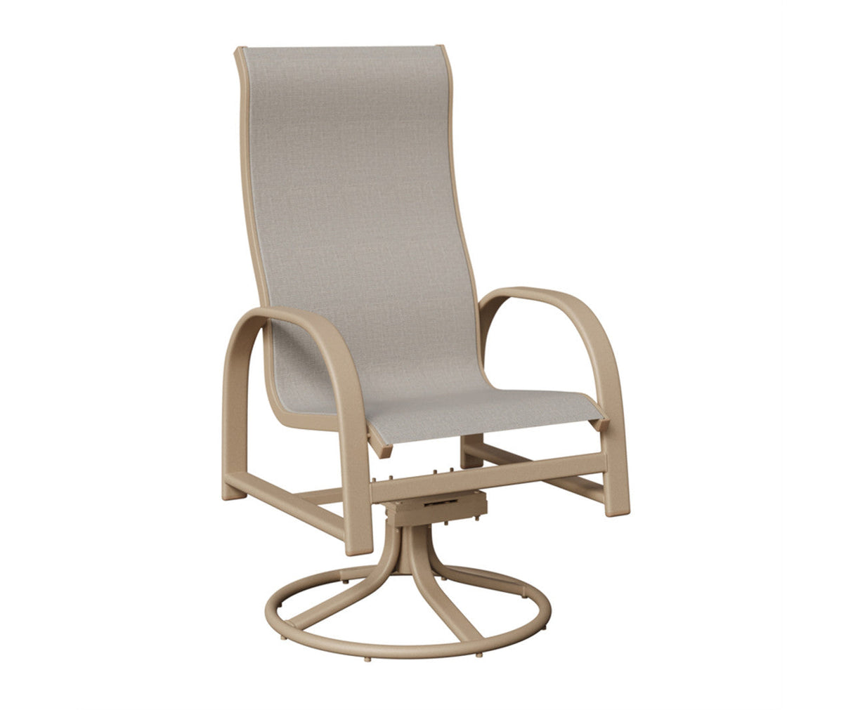 Berlin Gardens Murphy High Back Regular Sling Swivel Rocker Dining Chair