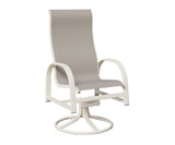 Berlin Gardens Murphy High Back Regular Sling Swivel Rocker Dining Chair