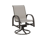 Berlin Gardens Murphy Padded Sling Swivel Rocker Dining Chair