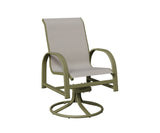 Berlin Gardens Murphy Padded Sling Swivel Rocker Dining Chair