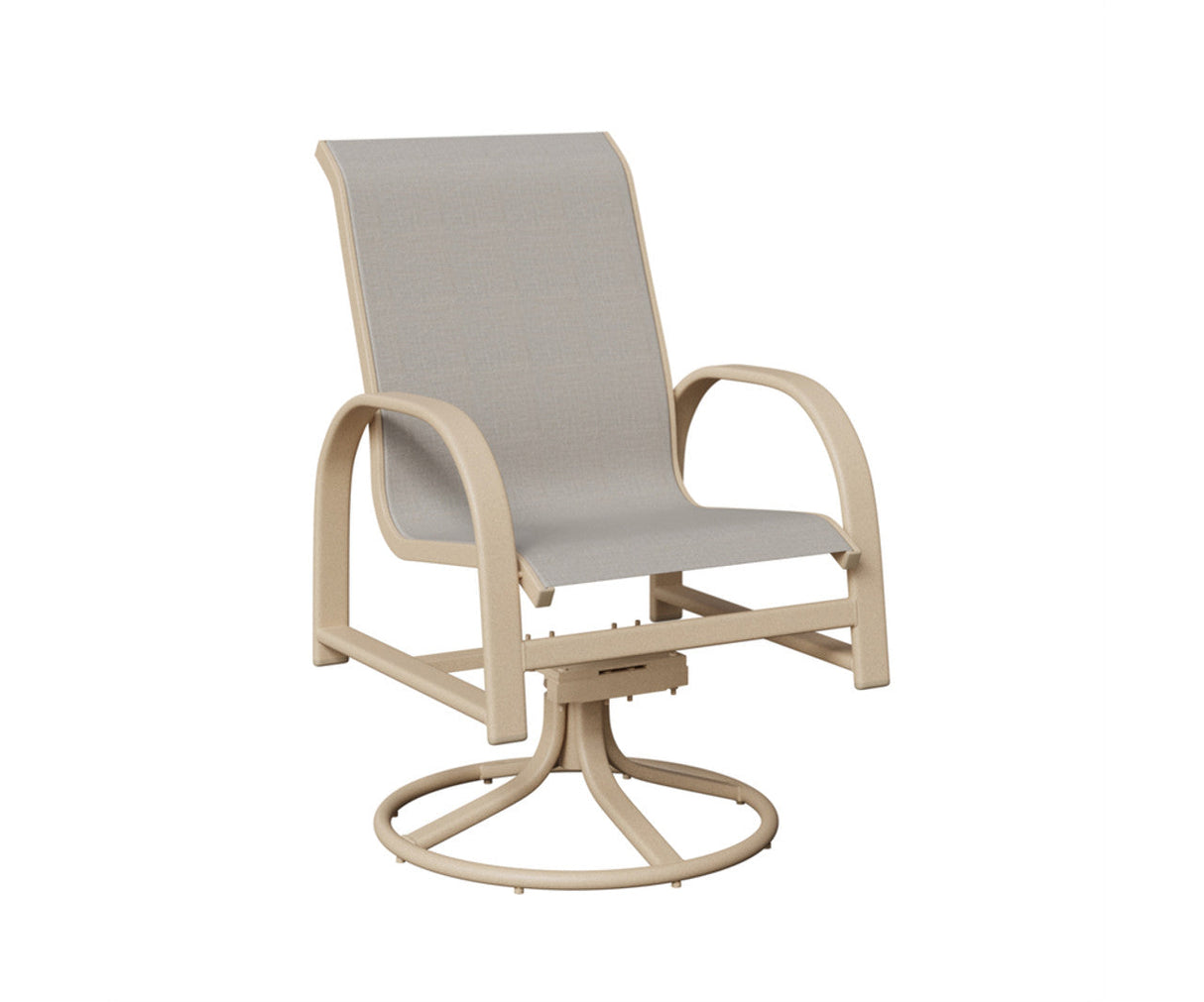 Berlin Gardens Murphy Padded Sling Swivel Rocker Dining Chair