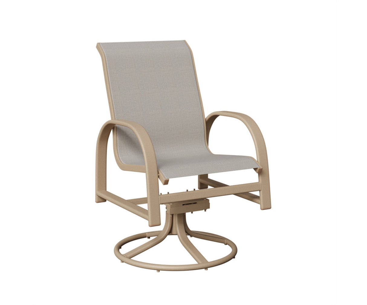 Berlin Gardens Murphy Padded Sling Swivel Rocker Dining Chair