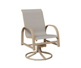 Berlin Gardens Murphy Padded Sling Swivel Rocker Dining Chair
