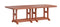 Berlin Gardens Garden Classic Standard Top 44" x 96" Rectangular Bar Table
