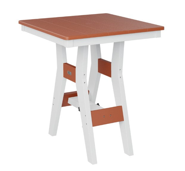 Berlin Gardens Harbor Bar Tables Standard Top 28" Square Bar Table