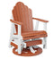 Berlin Gardens Cozi-Back Swivel Glider with Allochrome Brackets