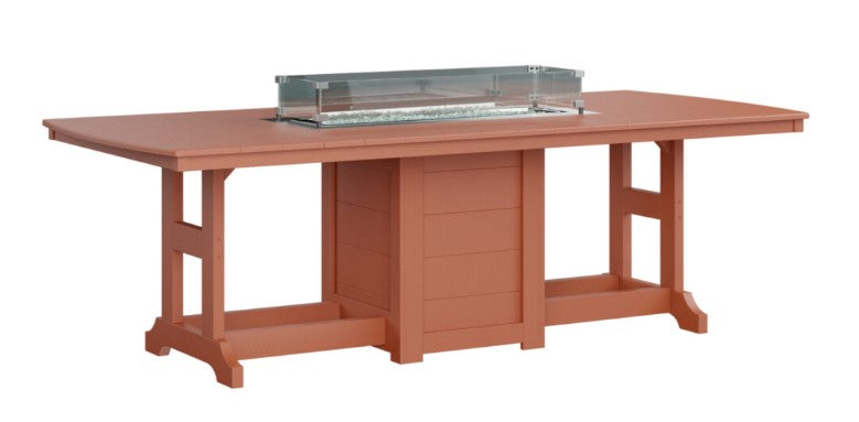 Berlin Gardens Garden Classic Standard Top 44" x 96" Rectangular Fire Counter Table