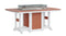 Berlin Gardens Garden Classic Standard Top 44" x 72" Rectangular Fire Bar Table