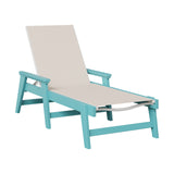 Berlin Gardens Mayhew Padded Sling Chaise Lounge with Arms