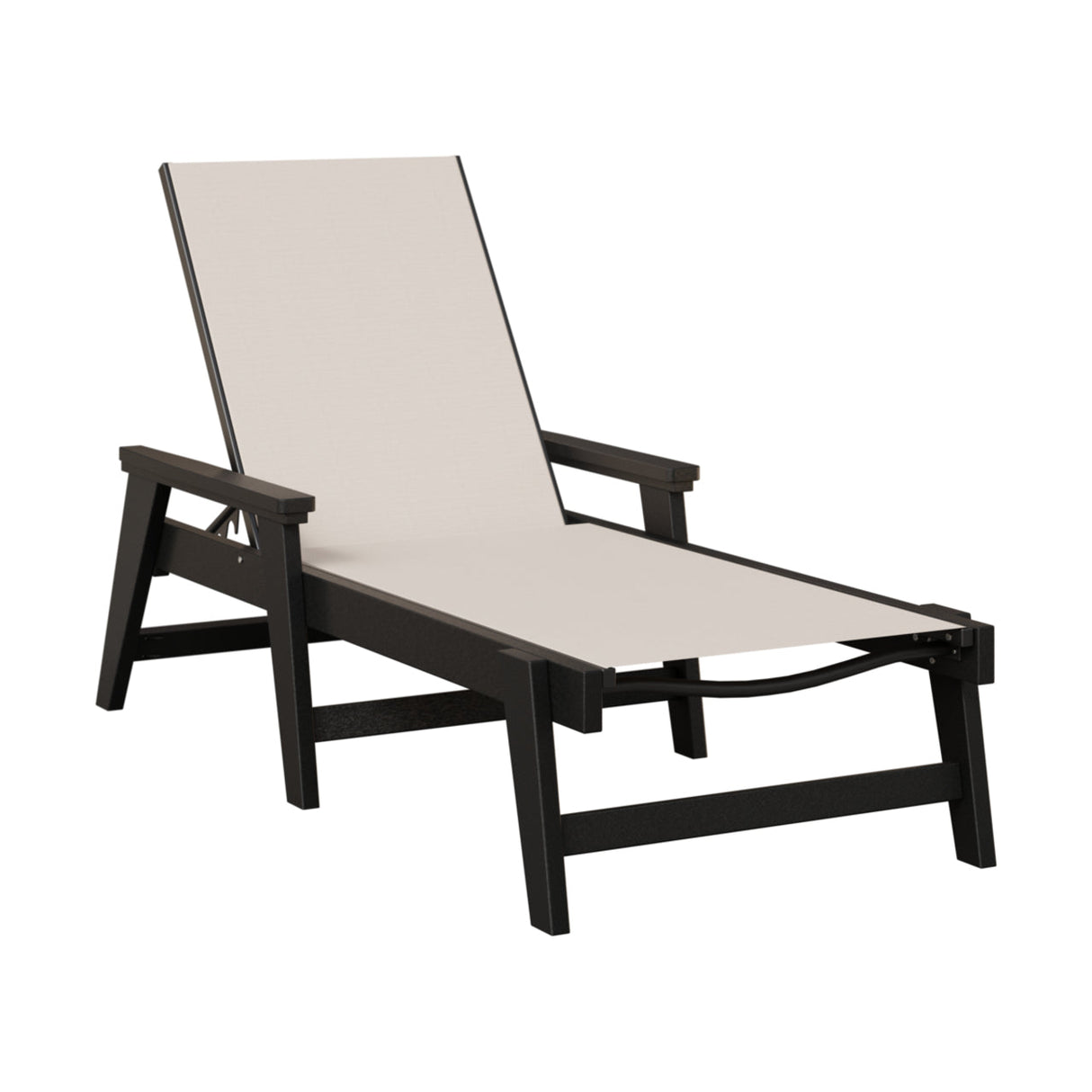 Berlin Gardens Mayhew Padded Sling Chaise Lounge with Arms
