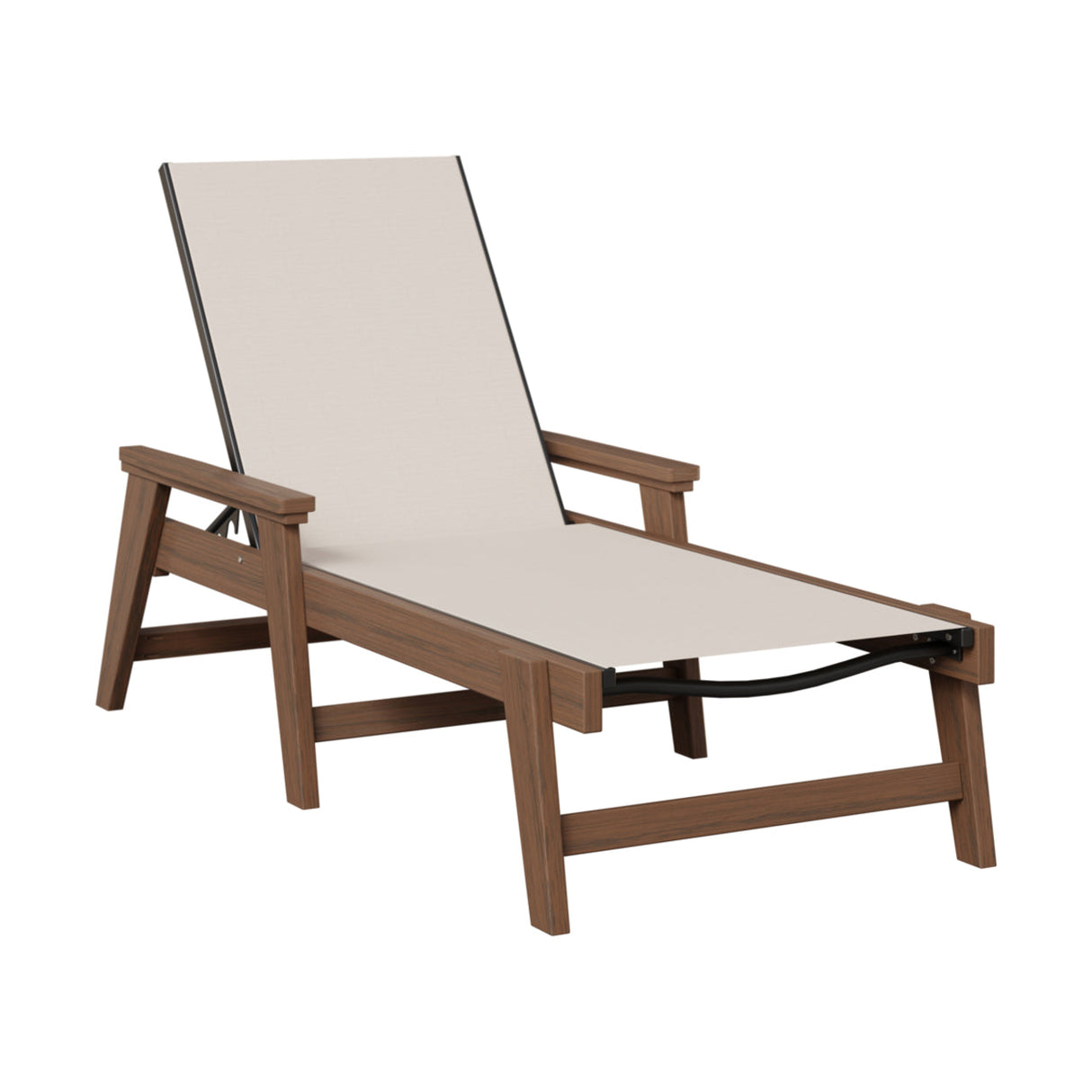 Berlin Gardens Mayhew Padded Sling Chaise Lounge with Arms