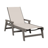 Berlin Gardens Mayhew Padded Sling Chaise Lounge with Arms