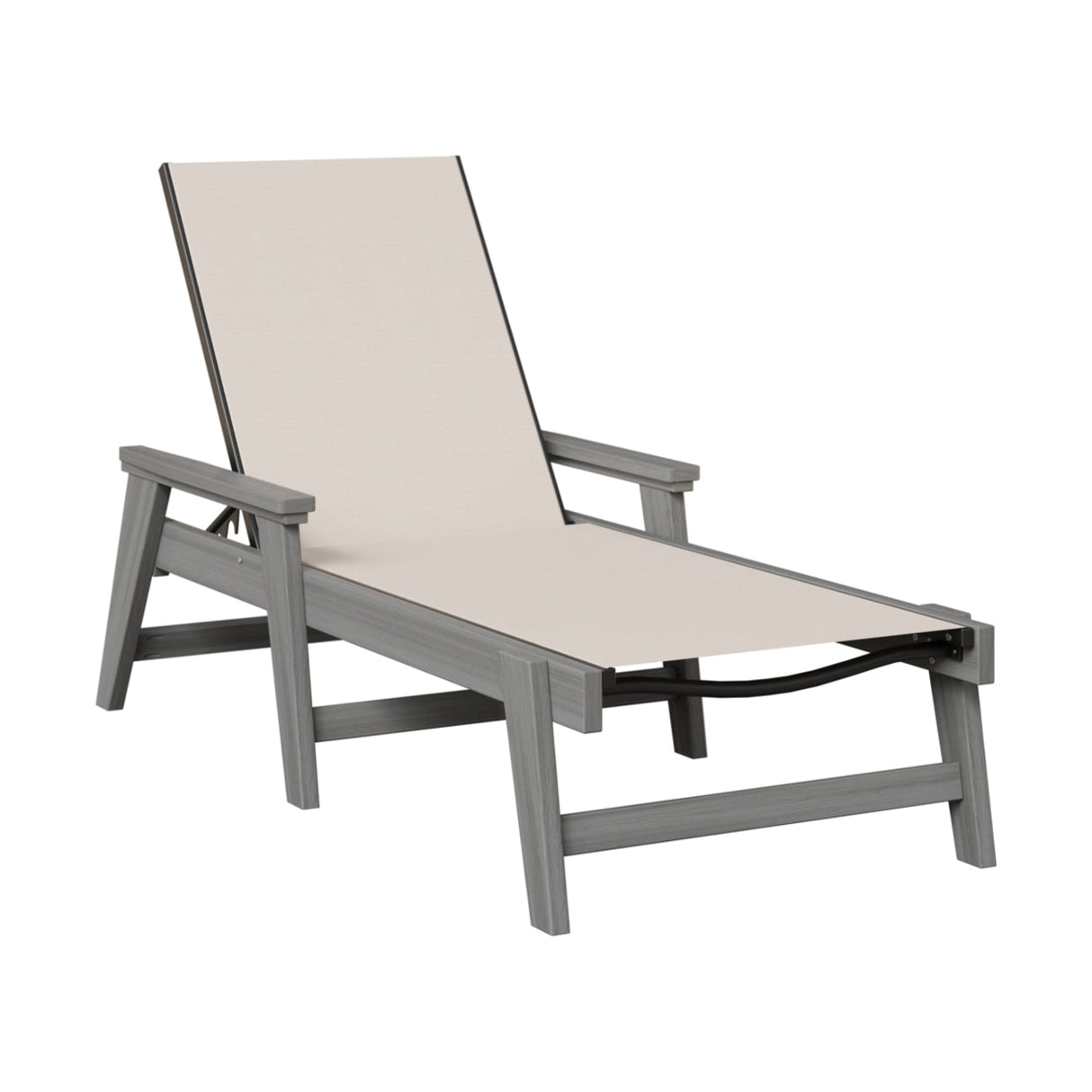 Berlin Gardens Mayhew Padded Sling Chaise Lounge with Arms