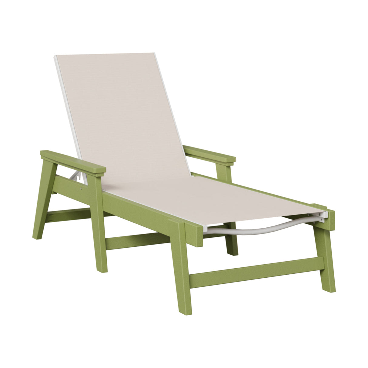 Berlin Gardens Mayhew Padded Sling Chaise Lounge with Arms