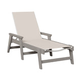 Berlin Gardens Mayhew Padded Sling Chaise Lounge with Arms