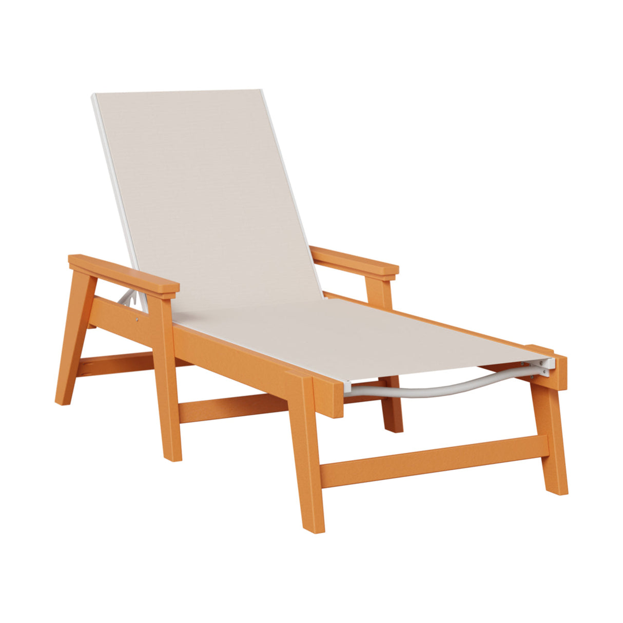 Berlin Gardens Mayhew Padded Sling Chaise Lounge with Arms