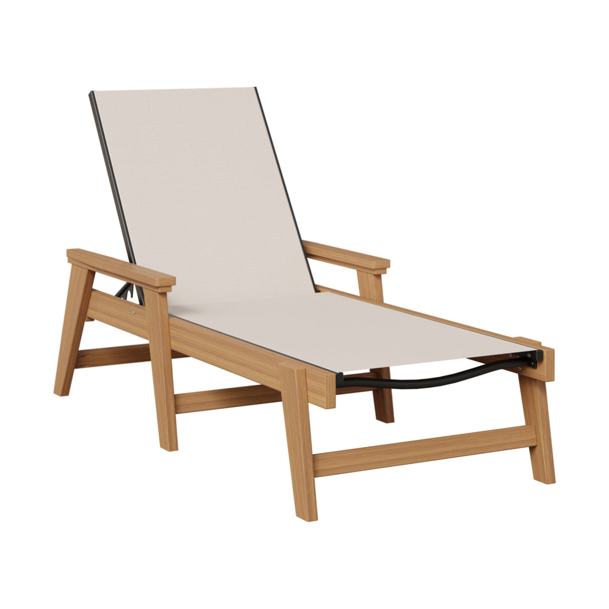 Berlin Gardens Mayhew Padded Sling Chaise Lounge with Arms