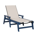 Berlin Gardens Mayhew Padded Sling Chaise Lounge with Arms