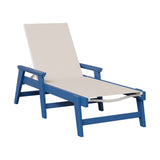 Berlin Gardens Mayhew Padded Sling Chaise Lounge with Arms