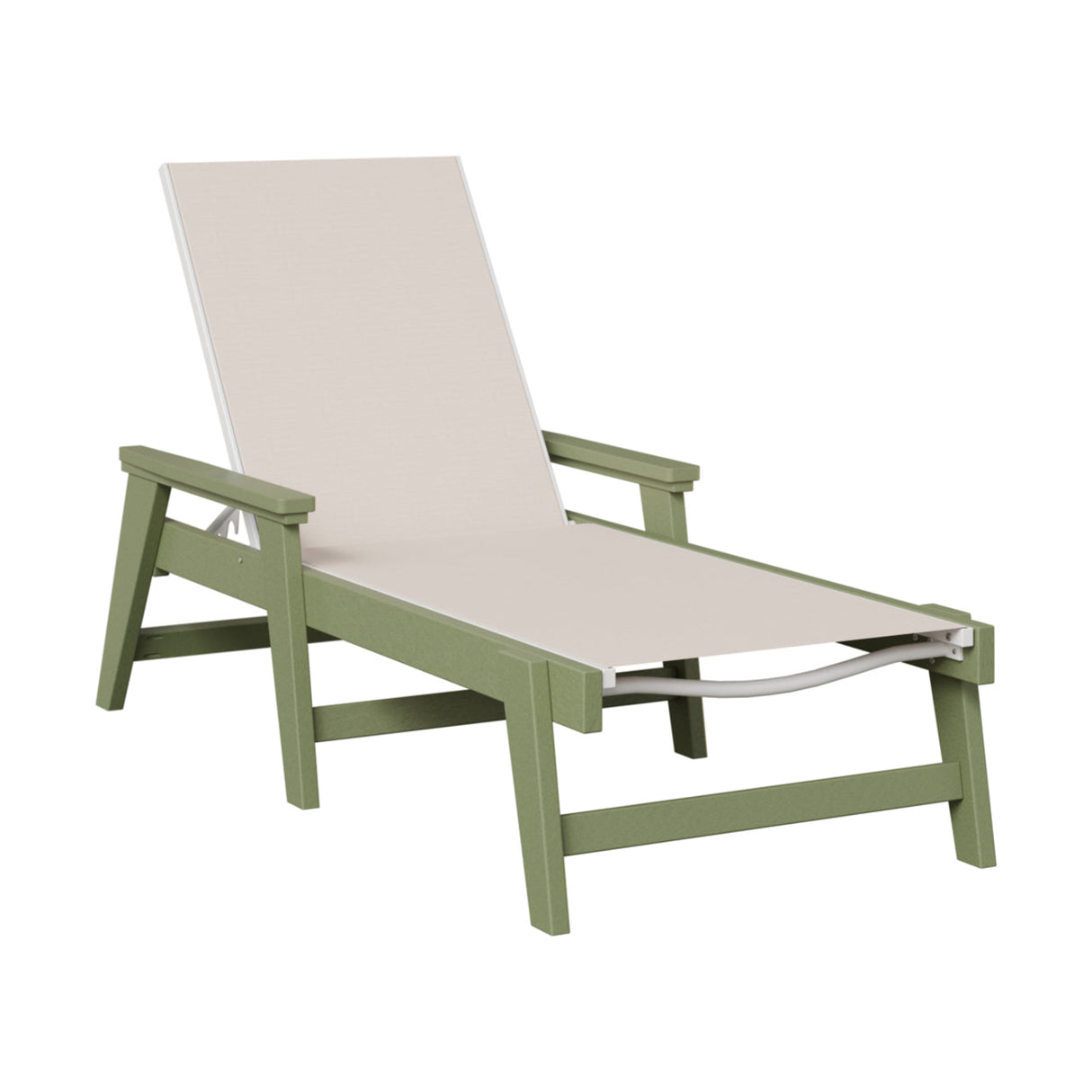 Berlin Gardens Mayhew Padded Sling Chaise Lounge with Arms